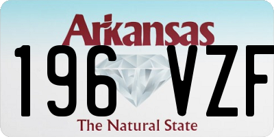AR license plate 196VZF