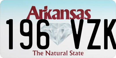 AR license plate 196VZK