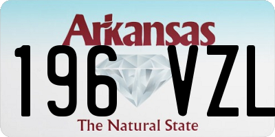 AR license plate 196VZL
