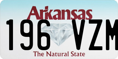 AR license plate 196VZM