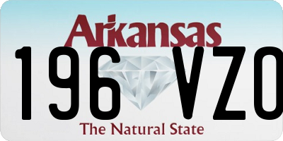 AR license plate 196VZO