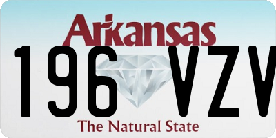 AR license plate 196VZV