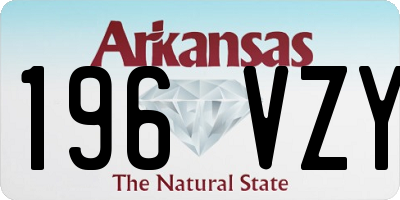AR license plate 196VZY