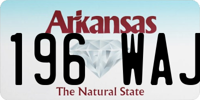 AR license plate 196WAJ