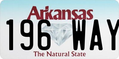 AR license plate 196WAY
