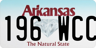 AR license plate 196WCC