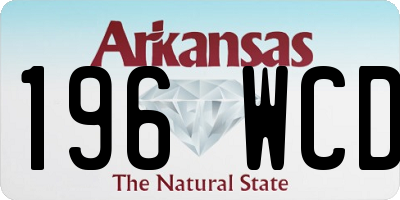 AR license plate 196WCD