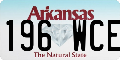 AR license plate 196WCE