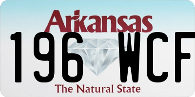 AR license plate 196WCF