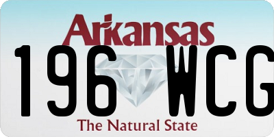 AR license plate 196WCG
