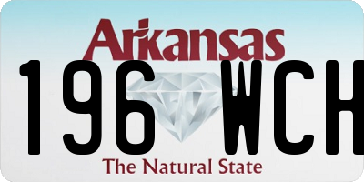 AR license plate 196WCH