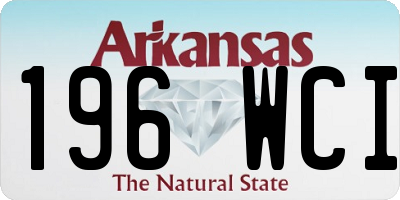 AR license plate 196WCI