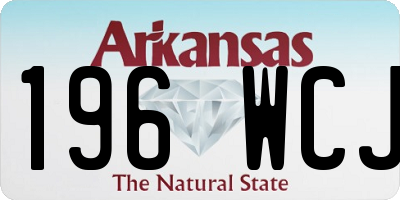 AR license plate 196WCJ