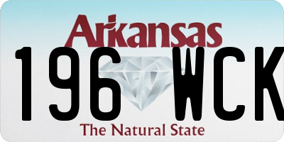 AR license plate 196WCK