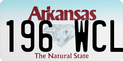 AR license plate 196WCL