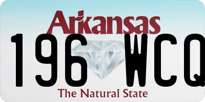 AR license plate 196WCQ