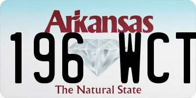 AR license plate 196WCT
