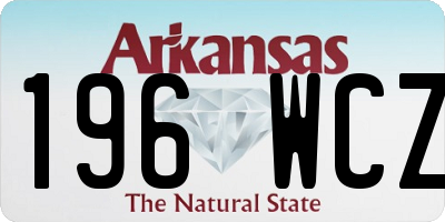 AR license plate 196WCZ