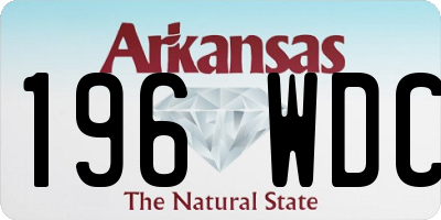 AR license plate 196WDC