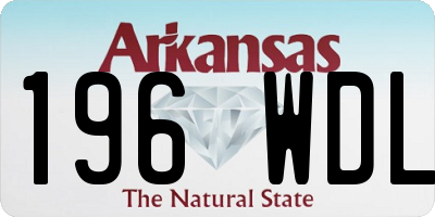AR license plate 196WDL