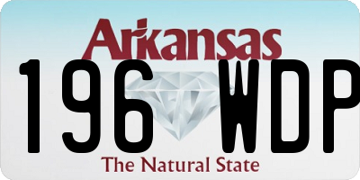 AR license plate 196WDP