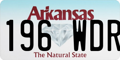 AR license plate 196WDR