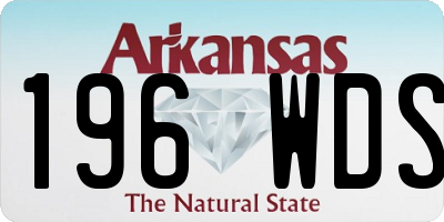 AR license plate 196WDS