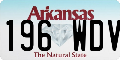 AR license plate 196WDV
