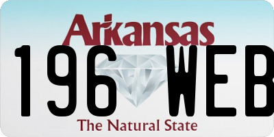 AR license plate 196WEB