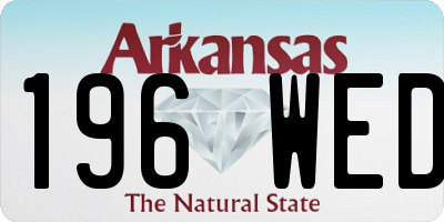 AR license plate 196WED