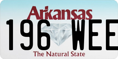 AR license plate 196WEE