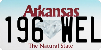 AR license plate 196WEL