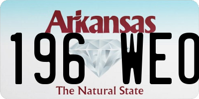 AR license plate 196WEO