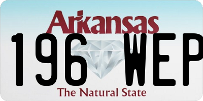 AR license plate 196WEP