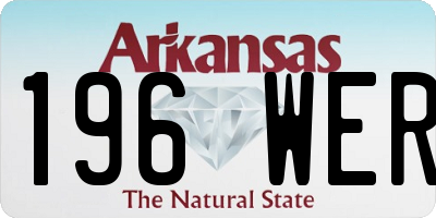 AR license plate 196WER