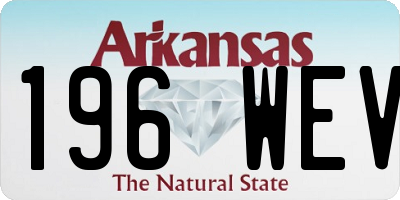 AR license plate 196WEV