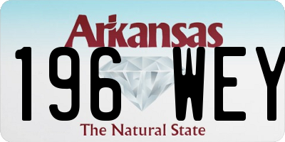 AR license plate 196WEY
