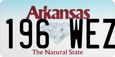 AR license plate 196WEZ