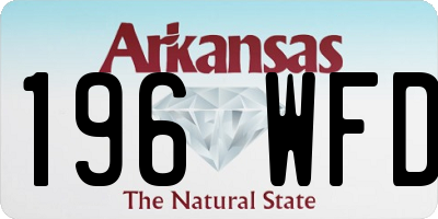 AR license plate 196WFD