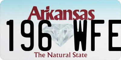 AR license plate 196WFE