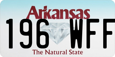 AR license plate 196WFF