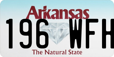 AR license plate 196WFH
