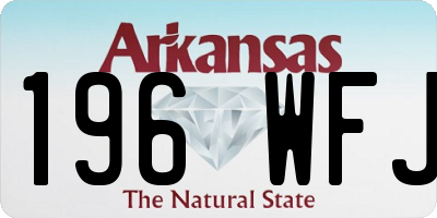 AR license plate 196WFJ