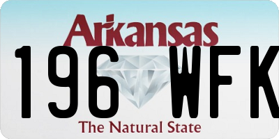 AR license plate 196WFK
