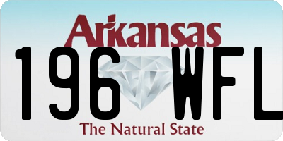 AR license plate 196WFL