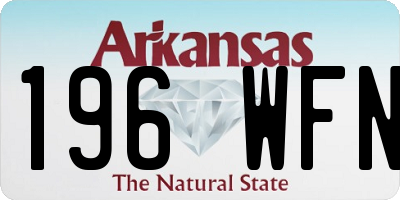 AR license plate 196WFN