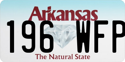 AR license plate 196WFP