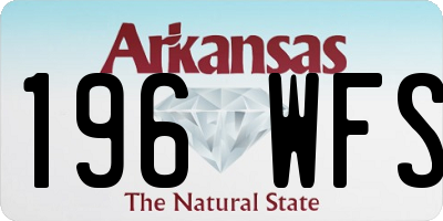 AR license plate 196WFS