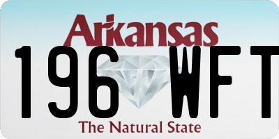 AR license plate 196WFT