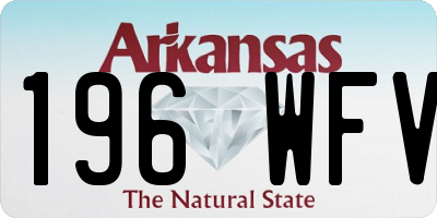 AR license plate 196WFV